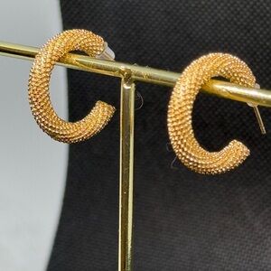 Gold hoop earrings